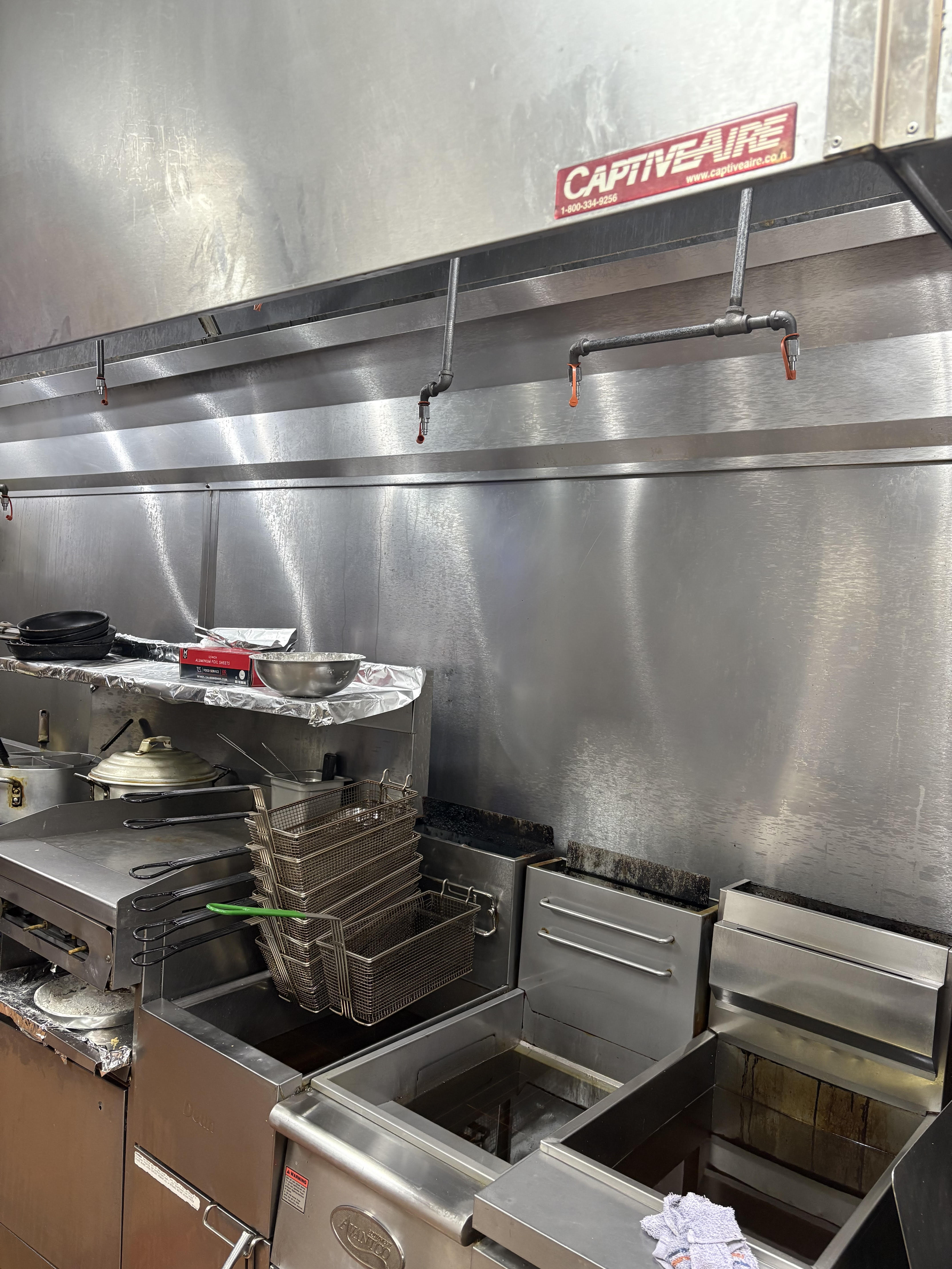 CaptiveAire commercial kitchen hood exhaust fan make-up air